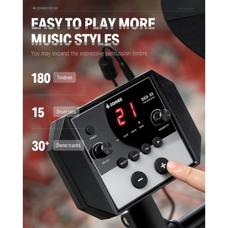 Donner DED-95 Elektro Davul<br>Fotoğraf: 3/7