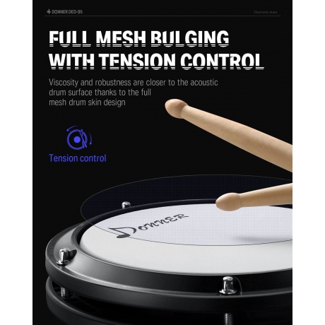 Donner DED-95 Elektro Davul<br>Fotoğraf: 4/7