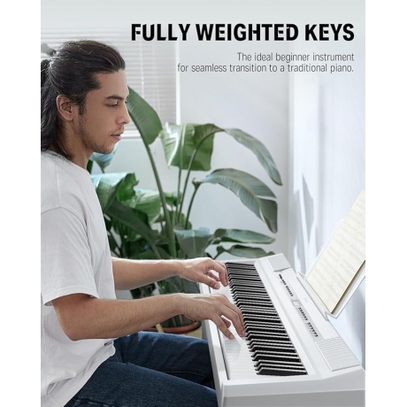 Donner DEP-20 Dijital Piyano Set (Beyaz)<br>Fotoğraf: 4/6