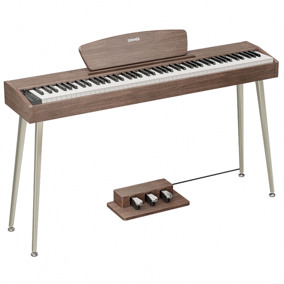 Donner DHP-100 Pro Dijital Piyano (Walnut), Fotoğraf: 1/5