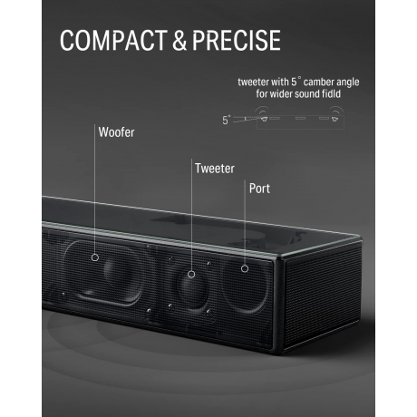 Donner DHT-S300 Sound Bar (DOLBY ATMOS)<br>Fotoğraf: 8/8