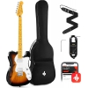 Donner DJC-1000S TL Thinline F Hole Elektro Gitar Paketi (Sunburst)<br>Fotoğraf: 1/6