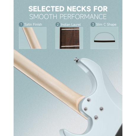 Donner DMT-66 Elektro Gitar (Gri)<br>Fotoğraf: 3/9