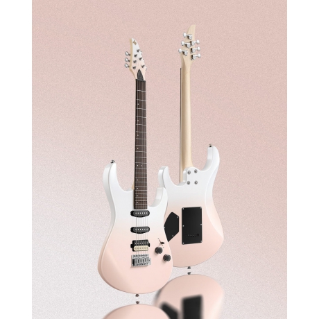Donner DMT-66 Elektro Gitar (Pink-White Gradient)<br>Fotoğraf: 2/9