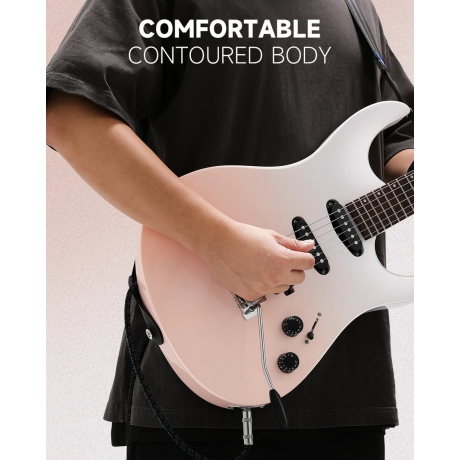 Donner DMT-66 Elektro Gitar (Pink-White Gradient)<br>Fotoğraf: 6/9