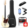 Donner DPB-510R JB-Style Bas Gitar (Vintage White)<br>Fotoğraf: 1/8