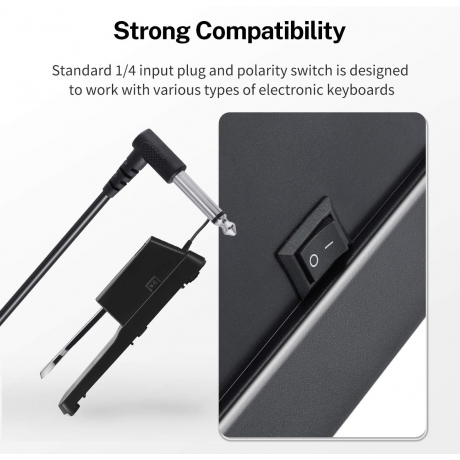 Donner DSP-001 Sustain Pedal (Klavye ve Piyano Uyumlu)<br>Fotoğraf: 5/6