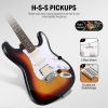 Donner DST-100S ST Elektro Gitar Seti (Sunburst)<br>Fotoğraf: 5/7