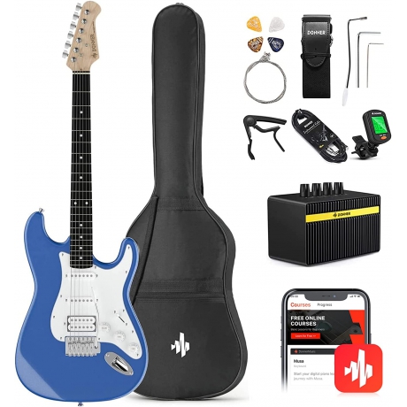 Donner DST-100T Elektro Gitar Seti (Lake Blue)<br>Fotoğraf: 1/1
