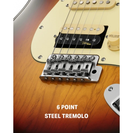 Donner DST-600 Elektro Gitar (3 Color Sunburst)<br>Fotoğraf: 5/7