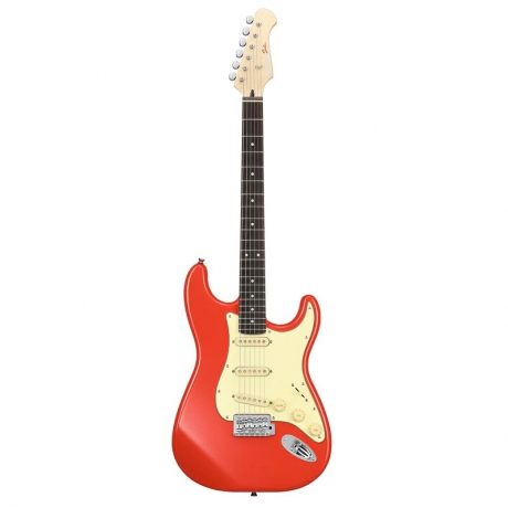 Donner DST-600 Elektro Gitar (Fiesta Red)<br>Fotoğraf: 1/8