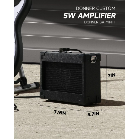 Donner DST-80 ST Elektro Gitar Seti (Sunburst)<br>Fotoğraf: 5/7