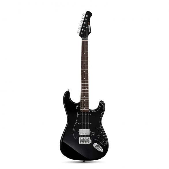 Donner DST Seeker Deluxe HSS Elektro Gitar (Siyah), Fotoğraf: 1/3