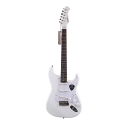 Donner DST Seeker Deluxe SSS Elektro Gitar (Beyaz)