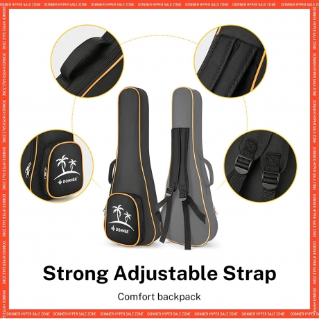 Donner DUC-100 Concert Ukulele Mahogany Ukulele Paketi<br>Fotoğraf: 5/5