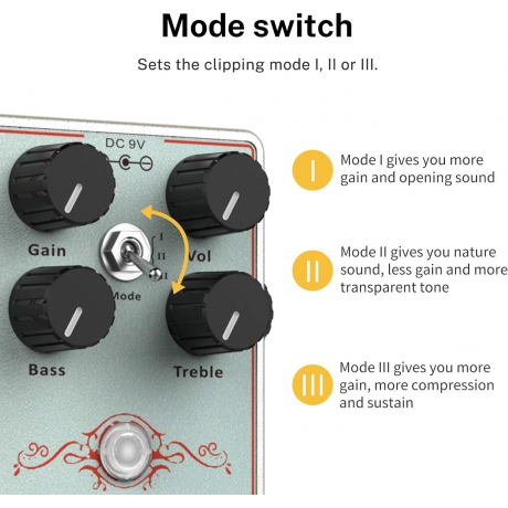 Donner Dumbal Drive Overdrive Pedalı<br>Fotoğraf: 2/6