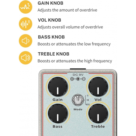 Donner Dumbal Drive Overdrive Pedalı<br>Fotoğraf: 3/6