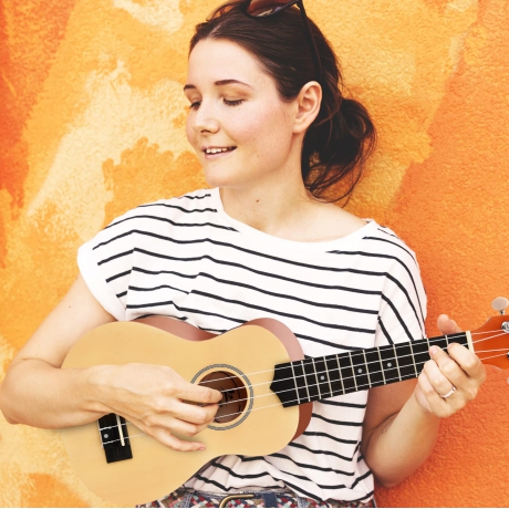 Donner DUS-10N Soprano Ukulele Seti (Natural)<br>Fotoğraf: 6/6