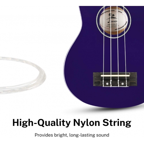 Donner DUS-10P Soprano Ukulele Seti (Mor)<br>Fotoğraf: 3/6