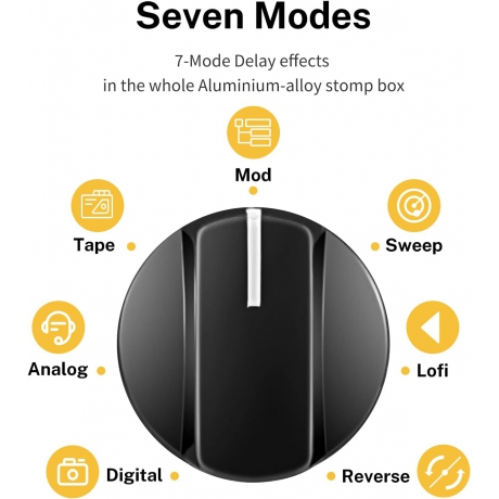 Donner EC1006 Dijital Multi Delay Pedalı<br>Fotoğraf: 2/6