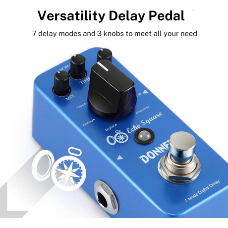 Donner EC1006 Dijital Multi Delay Pedalı<br>Fotoğraf: 4/6