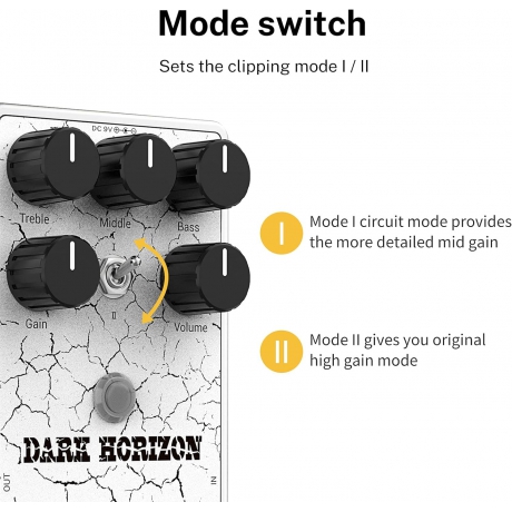 Donner EC1336 Dark Horizon High Gain Distortion Pedalı<br>Fotoğraf: 2/5