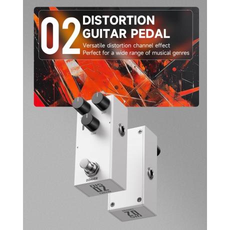 Donner EMBARK 02 Analog Distortion Pedalı<br>Fotoğraf: 2/7