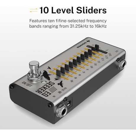 Donner EQ Seeker 10 Band EQ Pedalı<br>Fotoğraf: 4/7