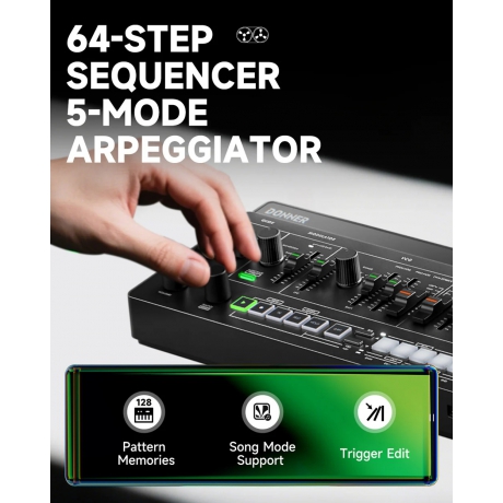 Donner Essential L1 Monofonik Synthesizer<br>Fotoğraf: 5/10