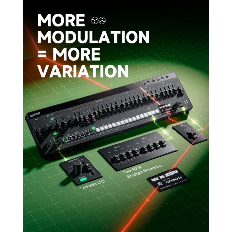 Donner Essential L1 Monofonik Synthesizer<br>Fotoğraf: 6/10