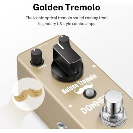 Donner Golden Tremolo Analog Efekt Pedalı<br>Fotoğraf: 2/6
