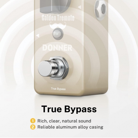 Donner Golden Tremolo Analog Efekt Pedalı<br>Fotoğraf: 4/6