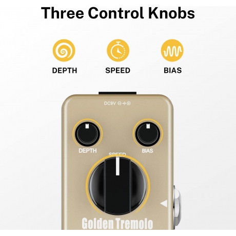 Donner Golden Tremolo Analog Efekt Pedalı<br>Fotoğraf: 3/6