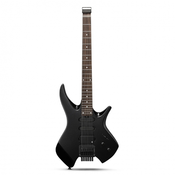 Donner HLX-500 Headless Elektro Gitar (Siyah), Fotoğraf: 1/3
