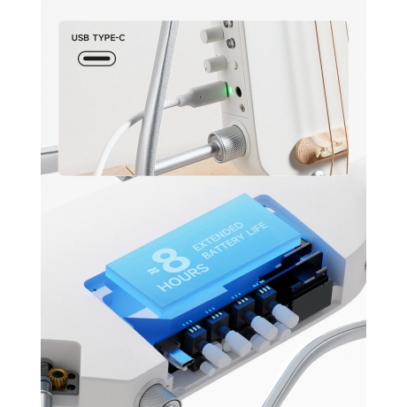 Donner Hush-I Pro Elektro Akustik Gitar (Sunburst)<br>Fotoğraf: 9/9