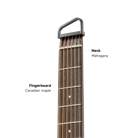 Donner Hush-I Pro Elektro Akustik Gitar (Sunburst)<br>Fotoğraf: 5/9