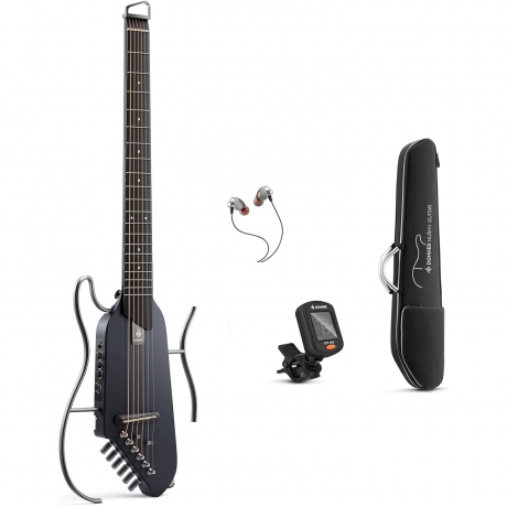 Donner HUSH-I Silent Gitar (Siyah)<br>Fotoğraf: 1/7