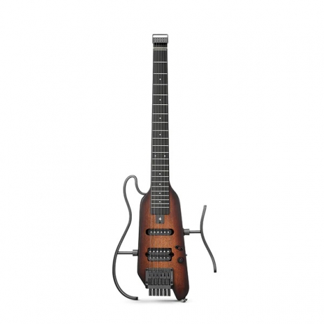 Donner HUSH-X Headless Traveller Elektro Gitar Seti (Sunburst)<br>Fotoğraf: 2/10