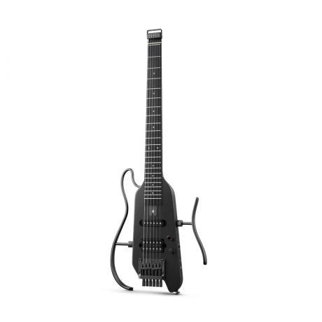 Donner Hush-X Headless Traveller Elektro Gitar (Siyah)<br>Fotoğraf: 4/10