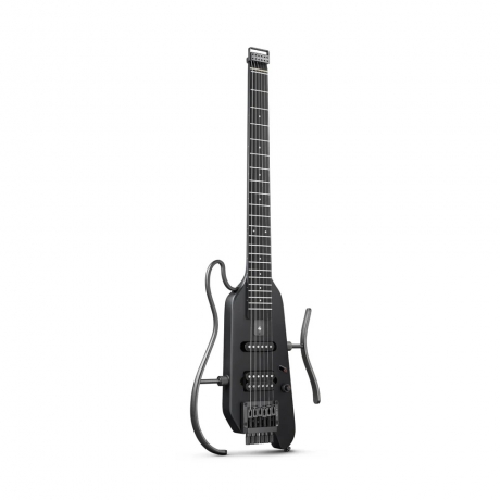 Donner Hush-X Headless Traveller Elektro Gitar (Siyah)<br>Fotoğraf: 2/10