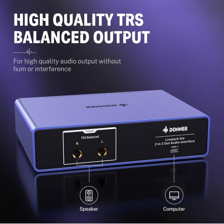 Donner Livejack Lite 2 Kanal Ses Kartı<br>Fotoğraf: 3/6