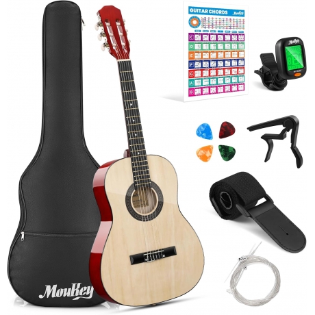 Donner Moukey Basswood 3/4 Klasik Gitar (Natural Light)<br>Fotoğraf: 1/1