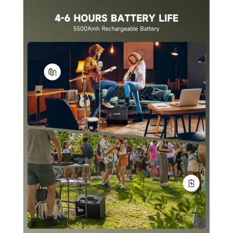 Donner Mt-1 Taşınabilir Bluetooth Amfi & PA Sistem<br>Fotoğraf: 4/6