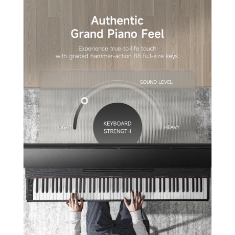 Donner Oura S300 Dijital Piyano (Siyah)<br>Fotoğraf: 8/9