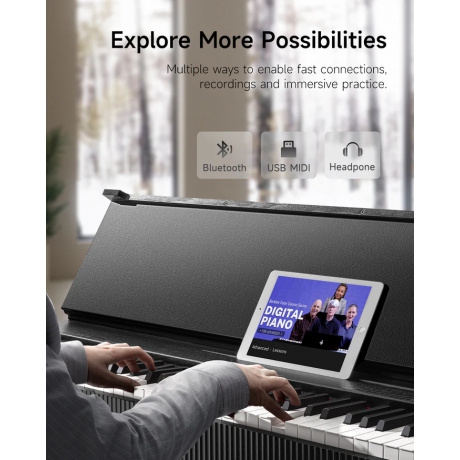 Donner Oura S300 Dijital Piyano (Siyah)<br>Fotoğraf: 9/9