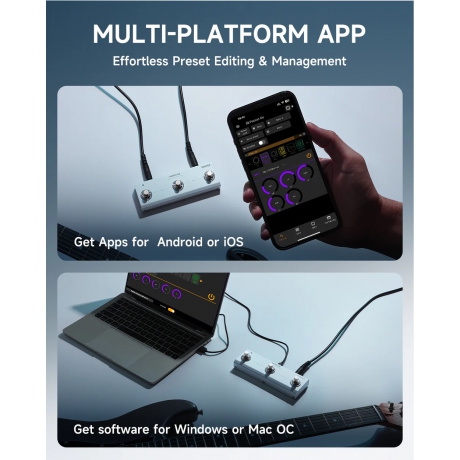 Donner Pocket Go Multi Efekt Pedalı<br>Fotoğraf: 9/10