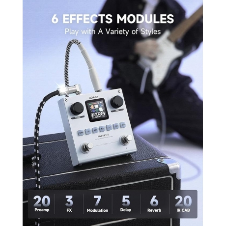 Donner Pocket X Multi Efekt Pedalı<br>Fotoğraf: 2/7