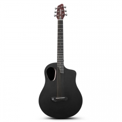 Donner Rising G2 Carbon Fiber Elektro Akustik Gitar (Transparent Brown)