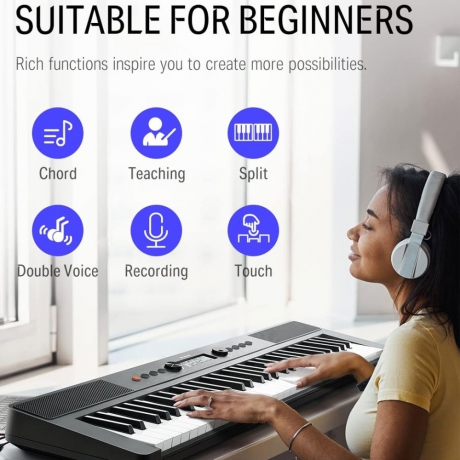 Donner SD-10 Taşınabilir Dijital Piyano (Siyah)<br>Fotoğraf: 5/9