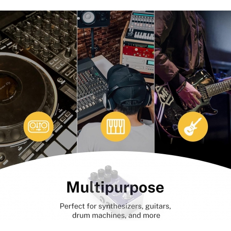 Donner Versatility Delay Pedal Time Effect Pedalı (Synthesizer/Gitar/Drum Machine Uyumlu)<br>Fotoğraf: 6/6